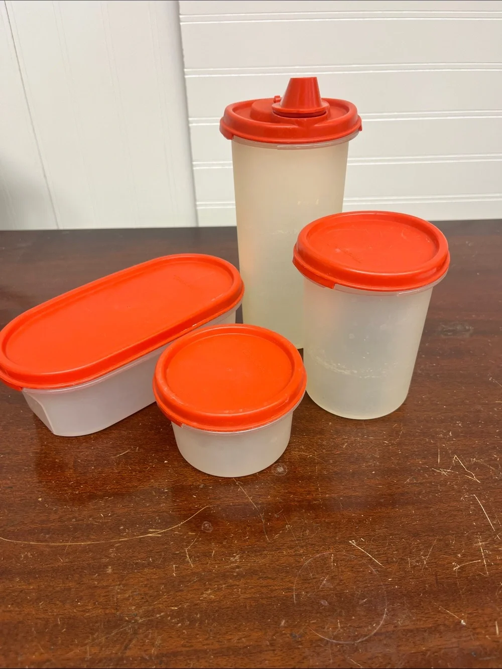 4 Vintage Tupperware storage